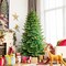 6ft Artificial Christmas Tree with Hinged Branches and Smart LED Lights